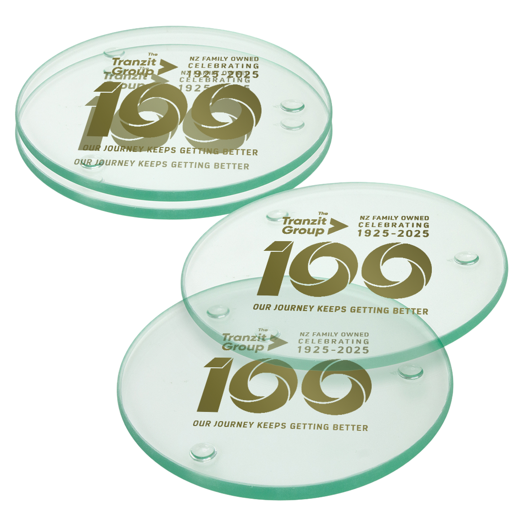 Glass Coasters - Set of 4 (TRNZ03-OS) Glass Coasters - Set of 4 (TRNZ03-OS)