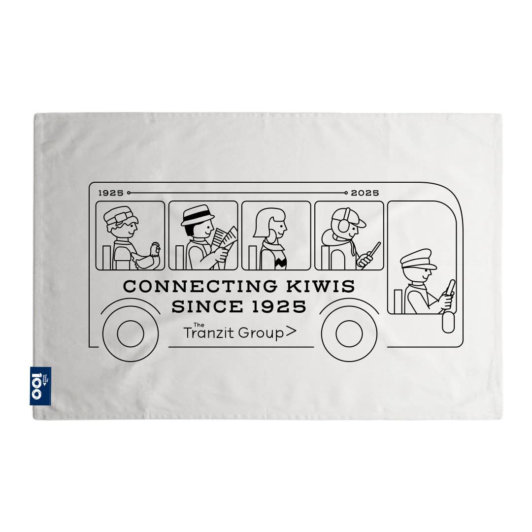 Cotton Tea Towel - Connecting Kiwis (TRNZ39-OS)