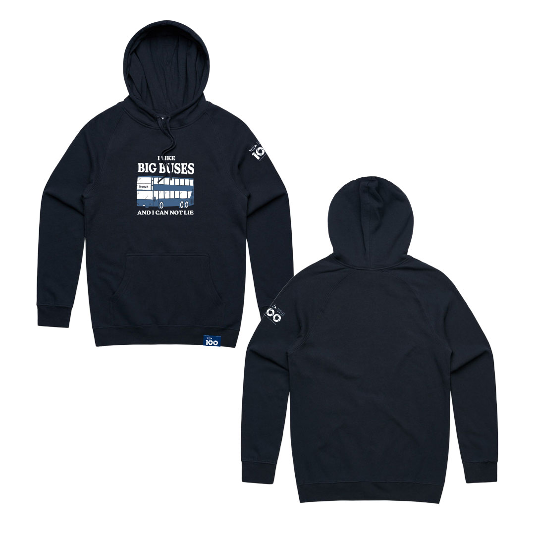 Mens Hoodie - I like Big Buses (TRNZ52)